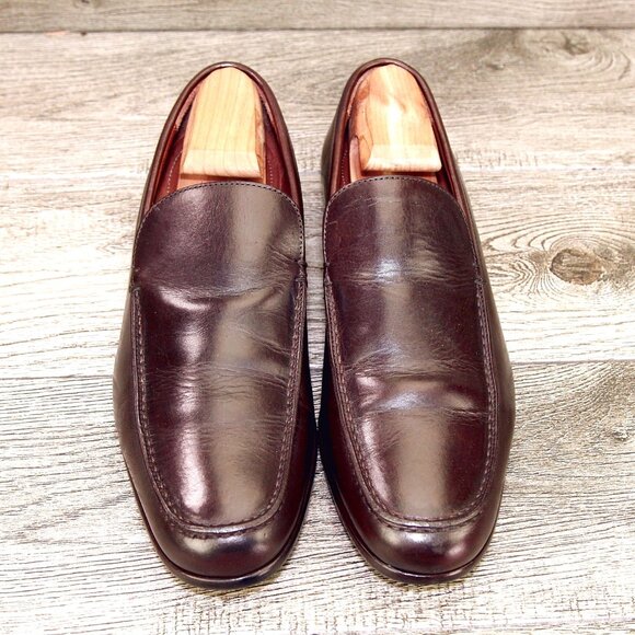 Allen Edmonds RIALTO Italian Loafer 9.5 D Brown * add $15 Cedar Trees main image 9